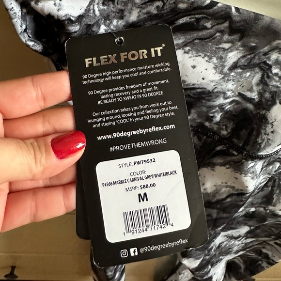 90 Degree by Reflex athletic legging size M NWT - Picture 3 of 3